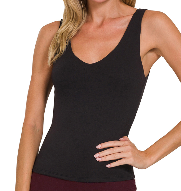 Black Double Duty Tank