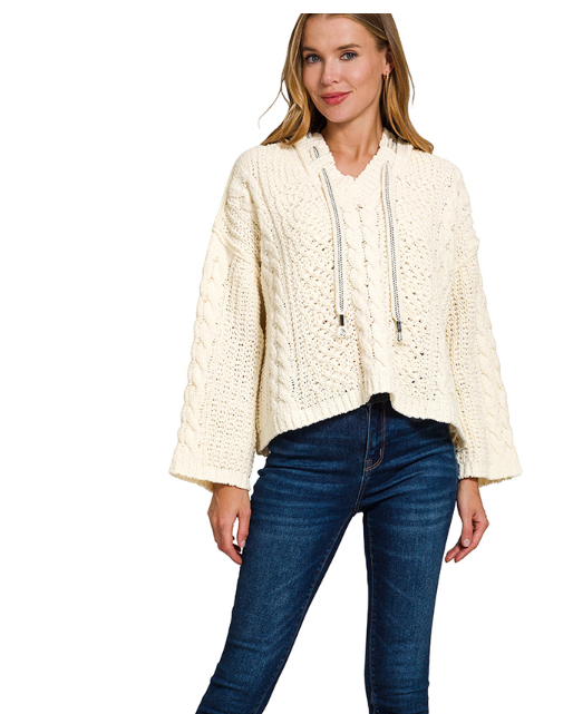 Ivory Cable Cozy Sweater
