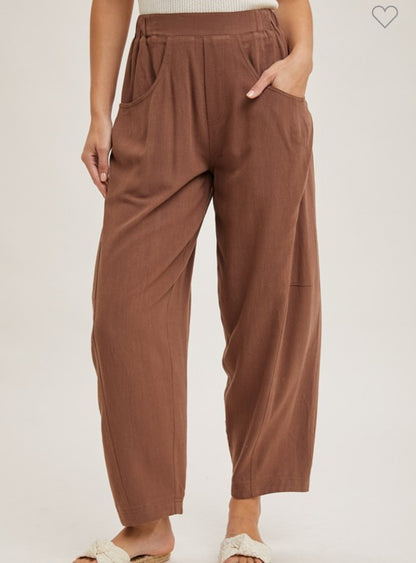 Consuela Barrel Pant Coco