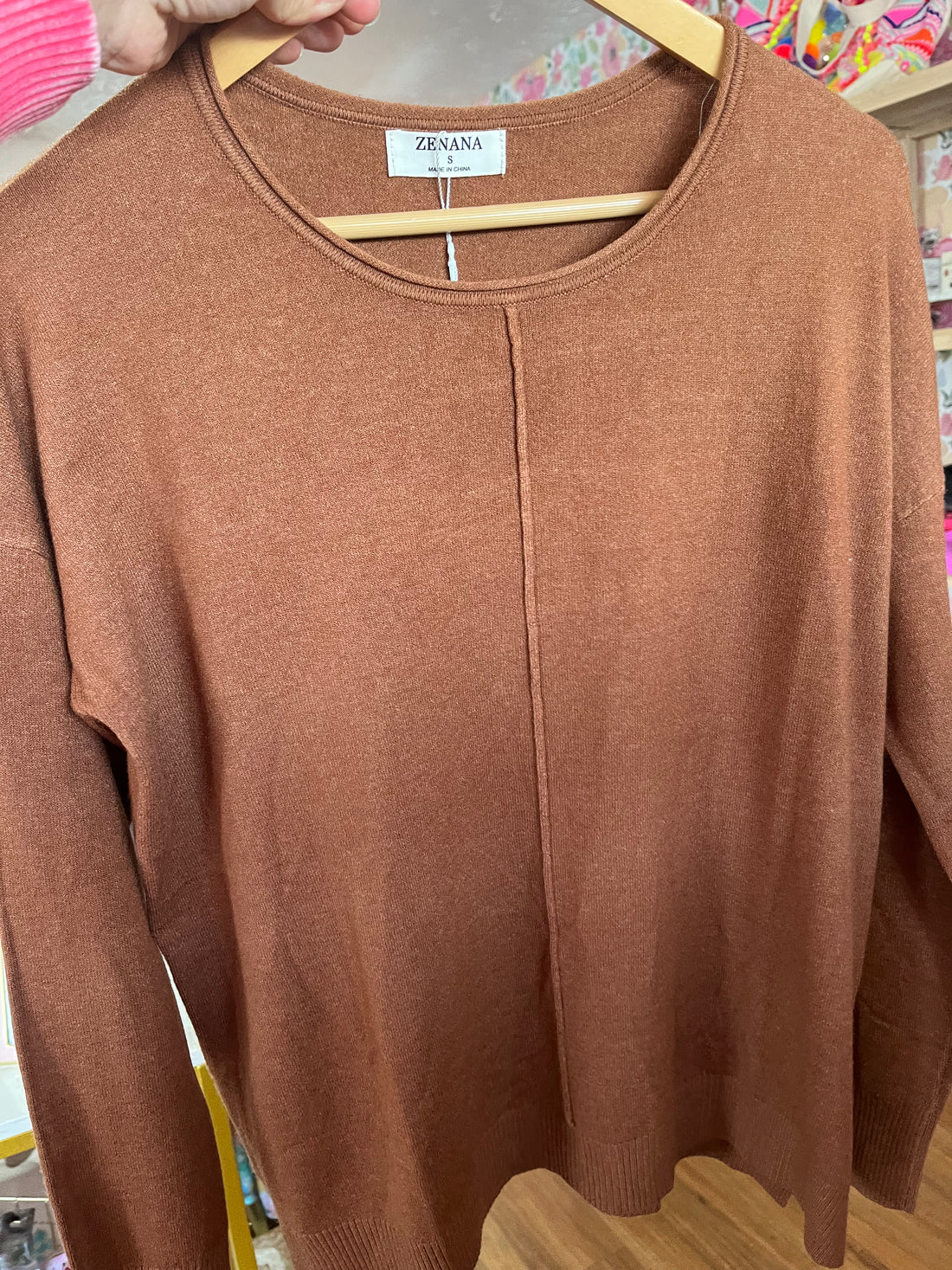 Cocoa butter lightweight sweater