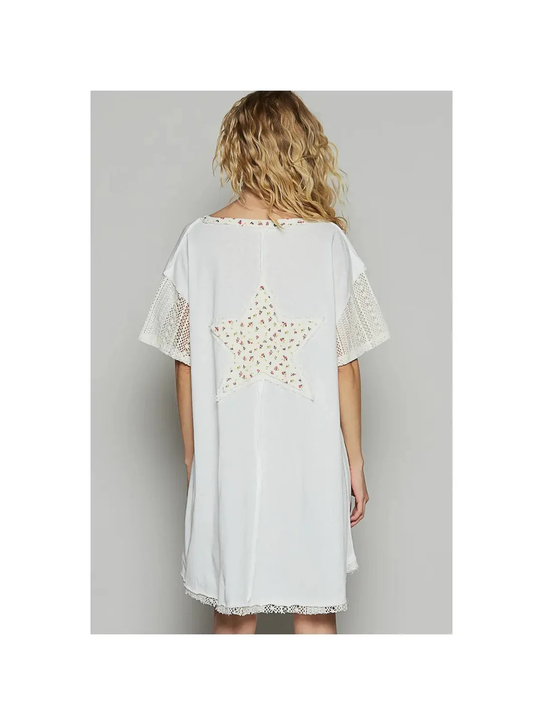 Patchwork Star Almond Top/Tee Dress