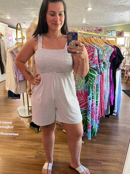 Superstripe Romper - PLUS