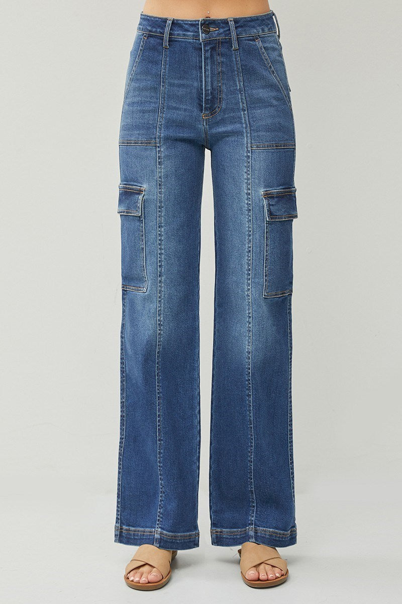 Skyscraper Wide Leg Cargo Jean