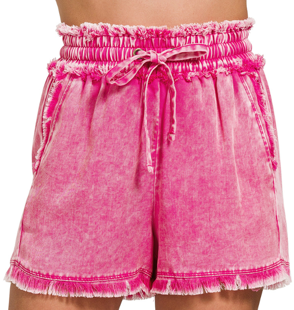 Magenta Tencel Mineral Short