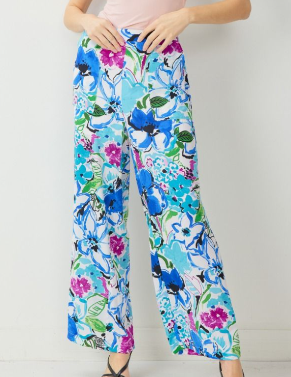 Royal Rapids Floral Pant
