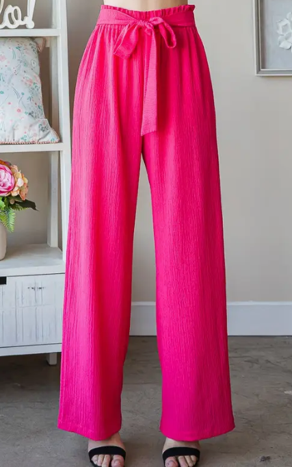 Watermelon Paperbag Crinkle Pants