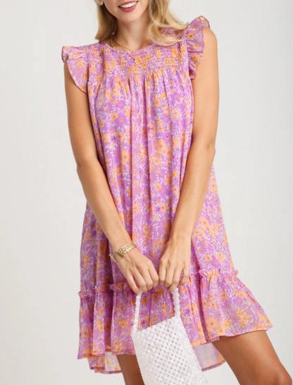 Lavender Fields Metallic Dress