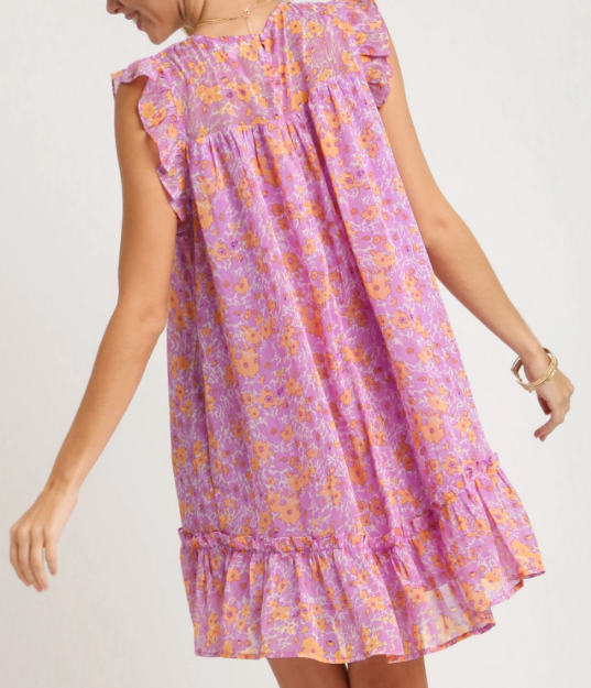 Lavender Fields Metallic Dress