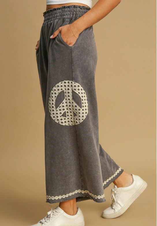 Peaced Out Charcoal Pant
