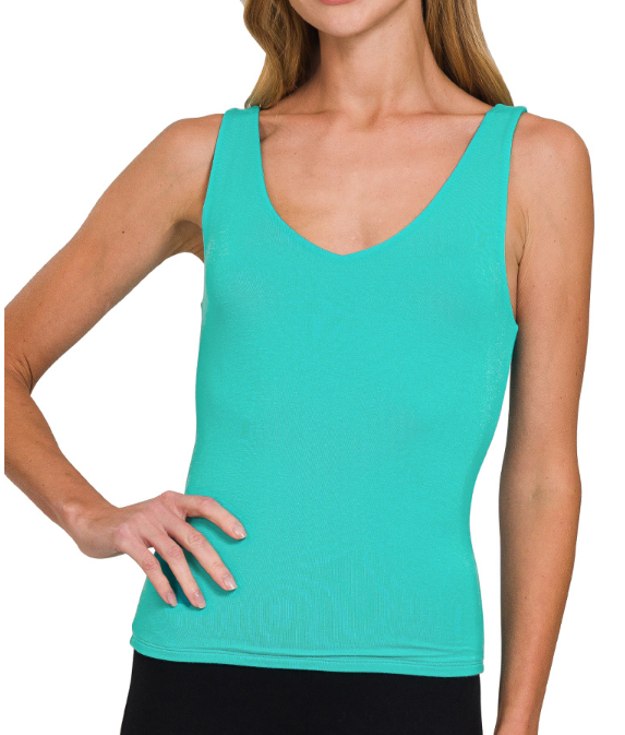 Turquoise Double Duty Tank