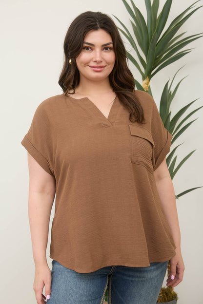 Brown Betty Plus Top