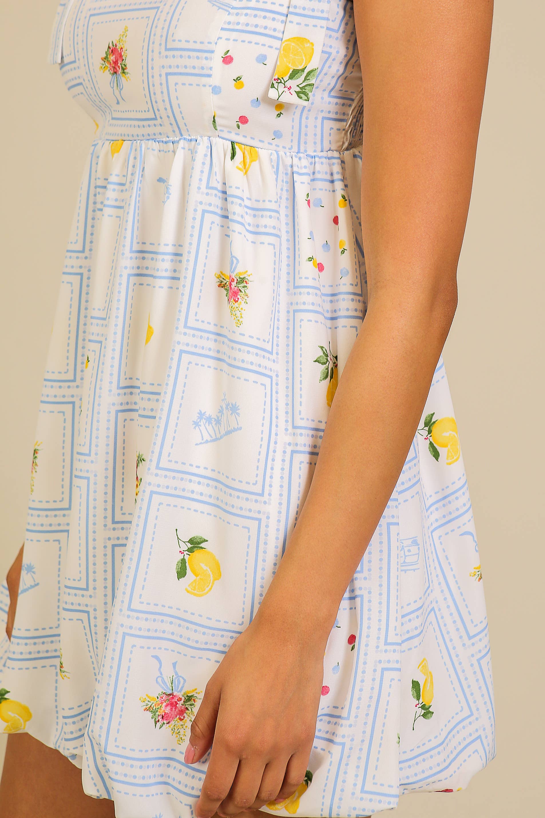 Lemonade Dreams Bow-Tie Dress