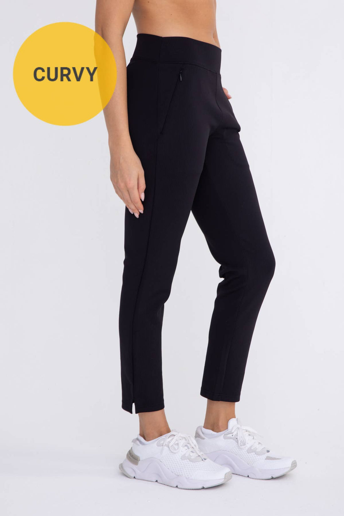 Jacquard Ribbed Tapered Pant - PLUS