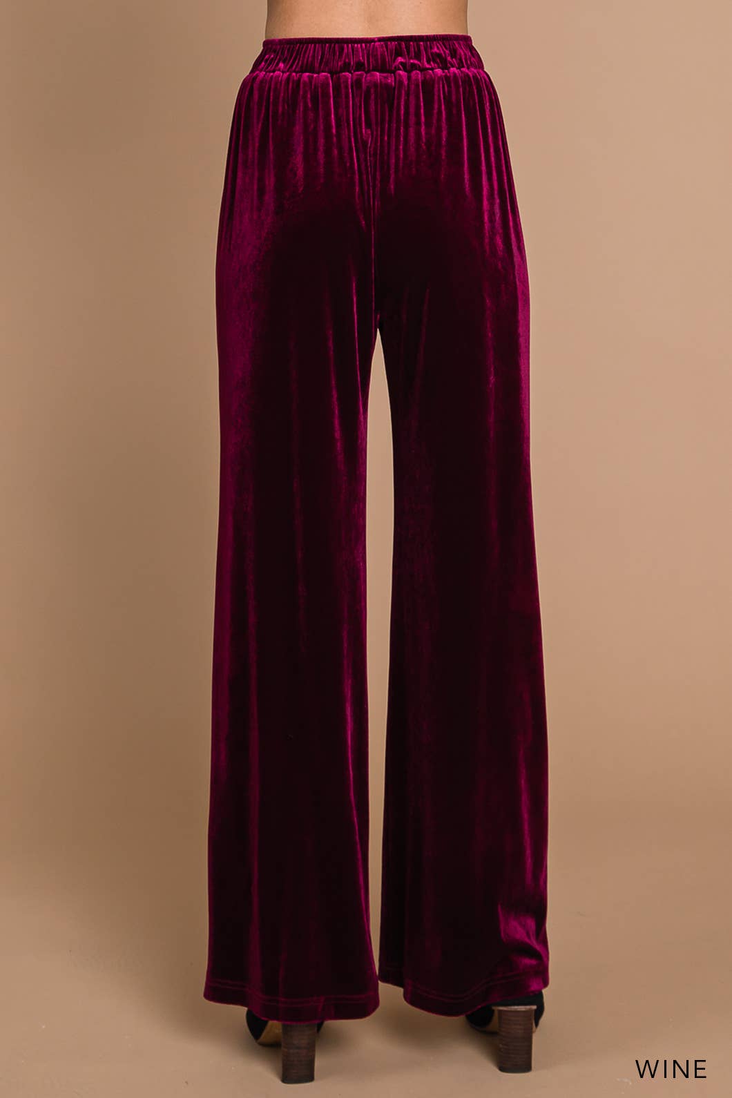 Away In a Manger Velvet Pant - CABERNET