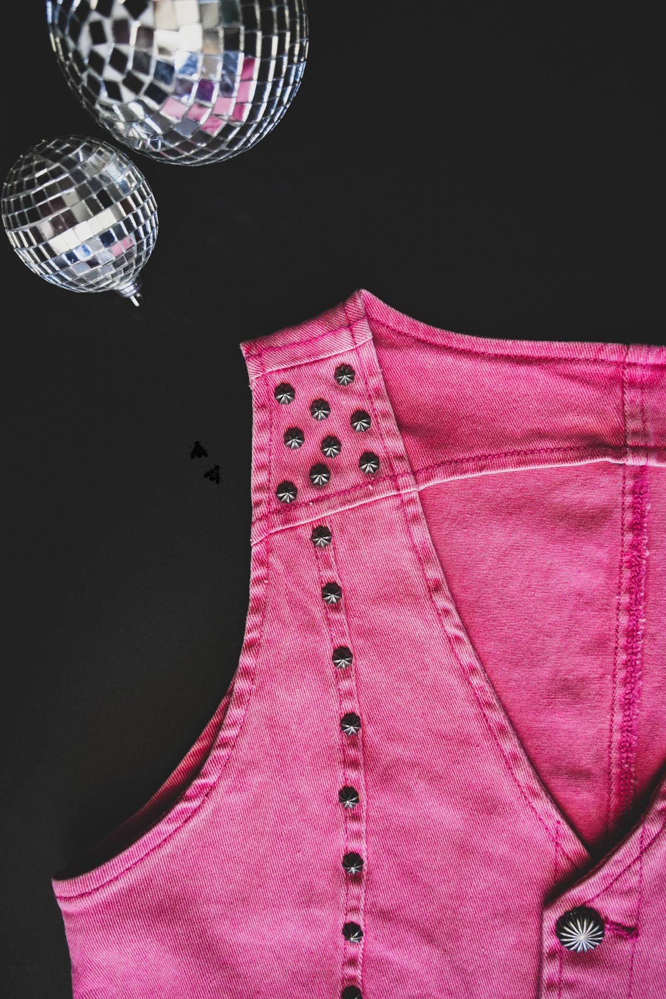 Queen Pink Stud Vest