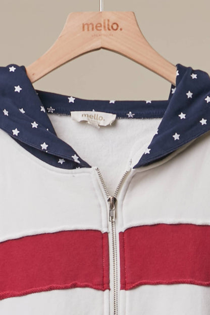 United States Patchwork Hoodie