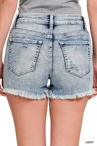 Festival Distressed Hem Shorts