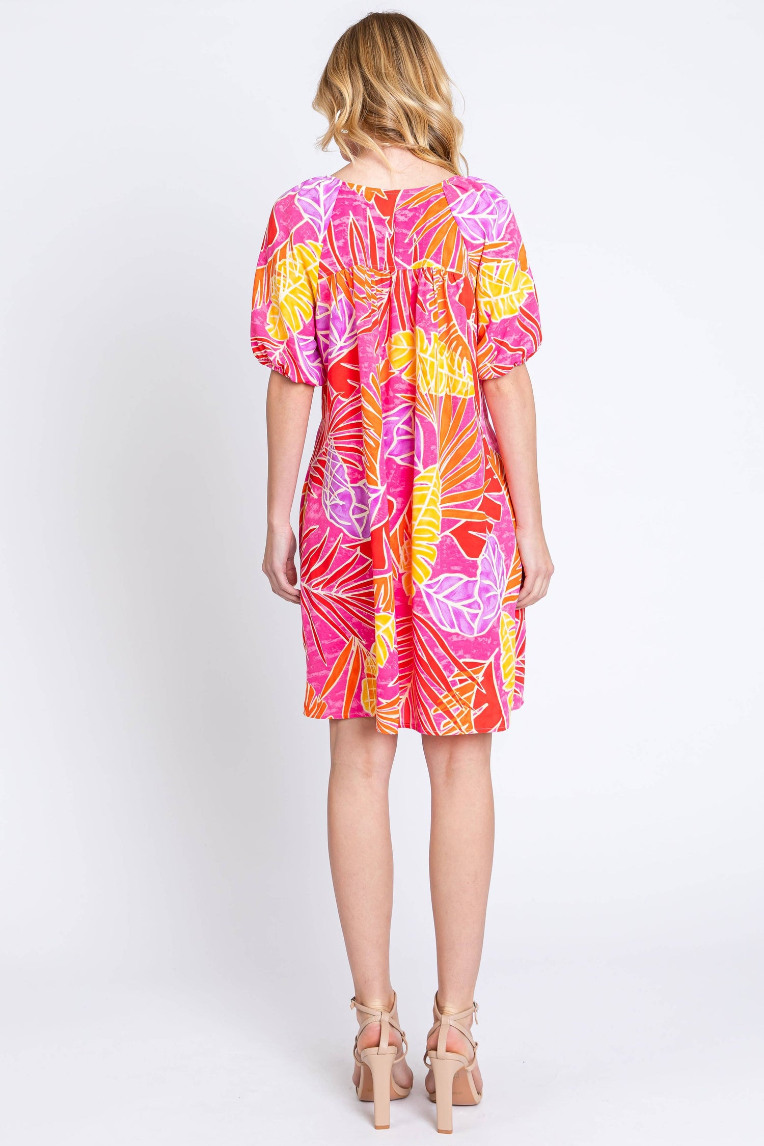 V-neck Shift Dress