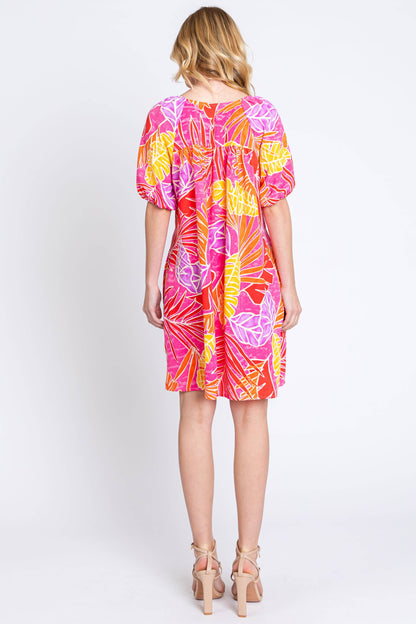 V-neck Shift Dress
