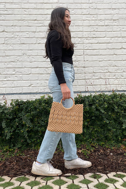 Macrame Satchel Onyx