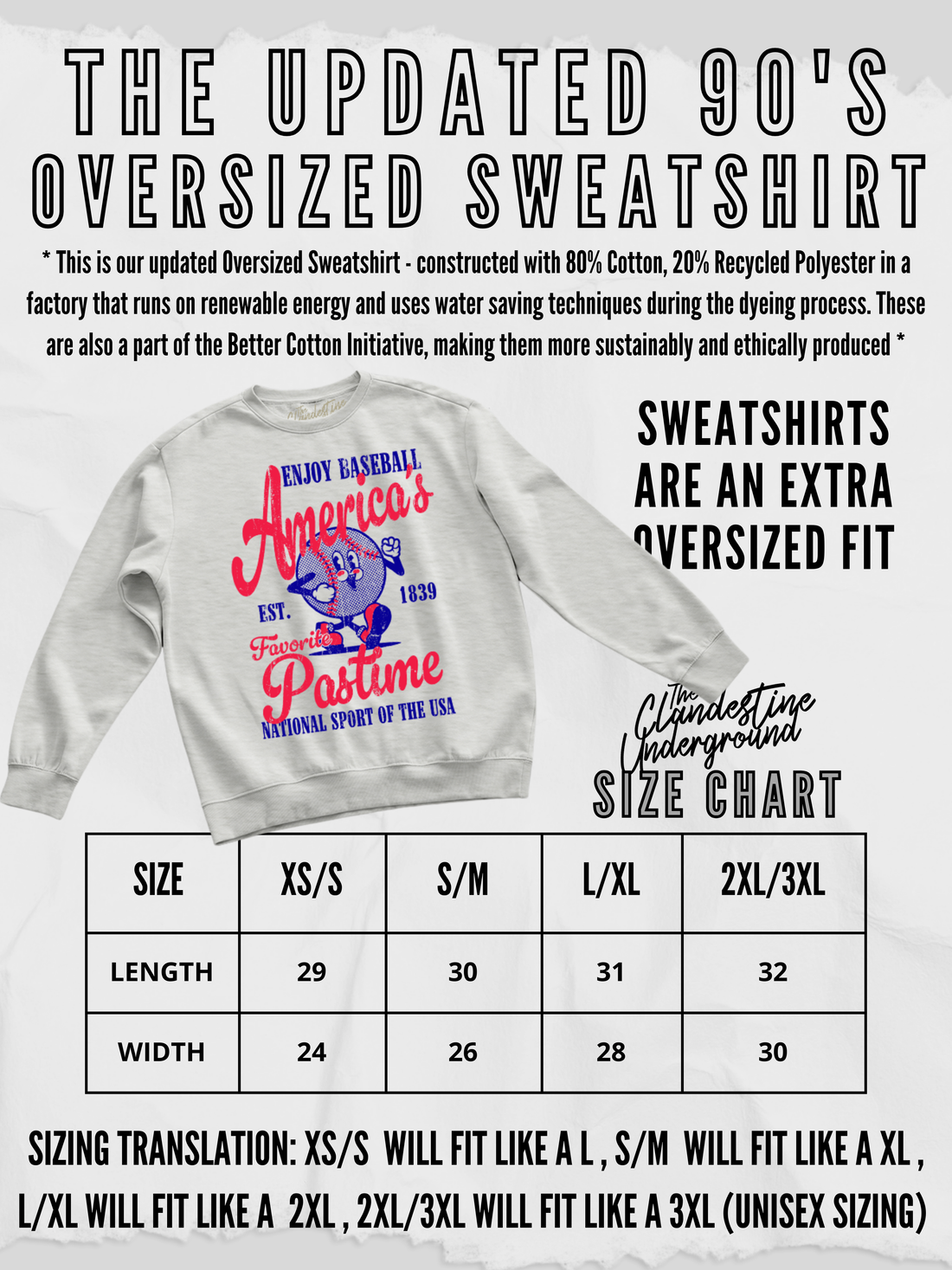 The Lake Days Club, Summer Oversized Sweatshirt