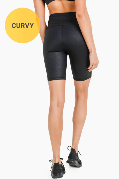 Foil Scale Biker Shorts PLUS