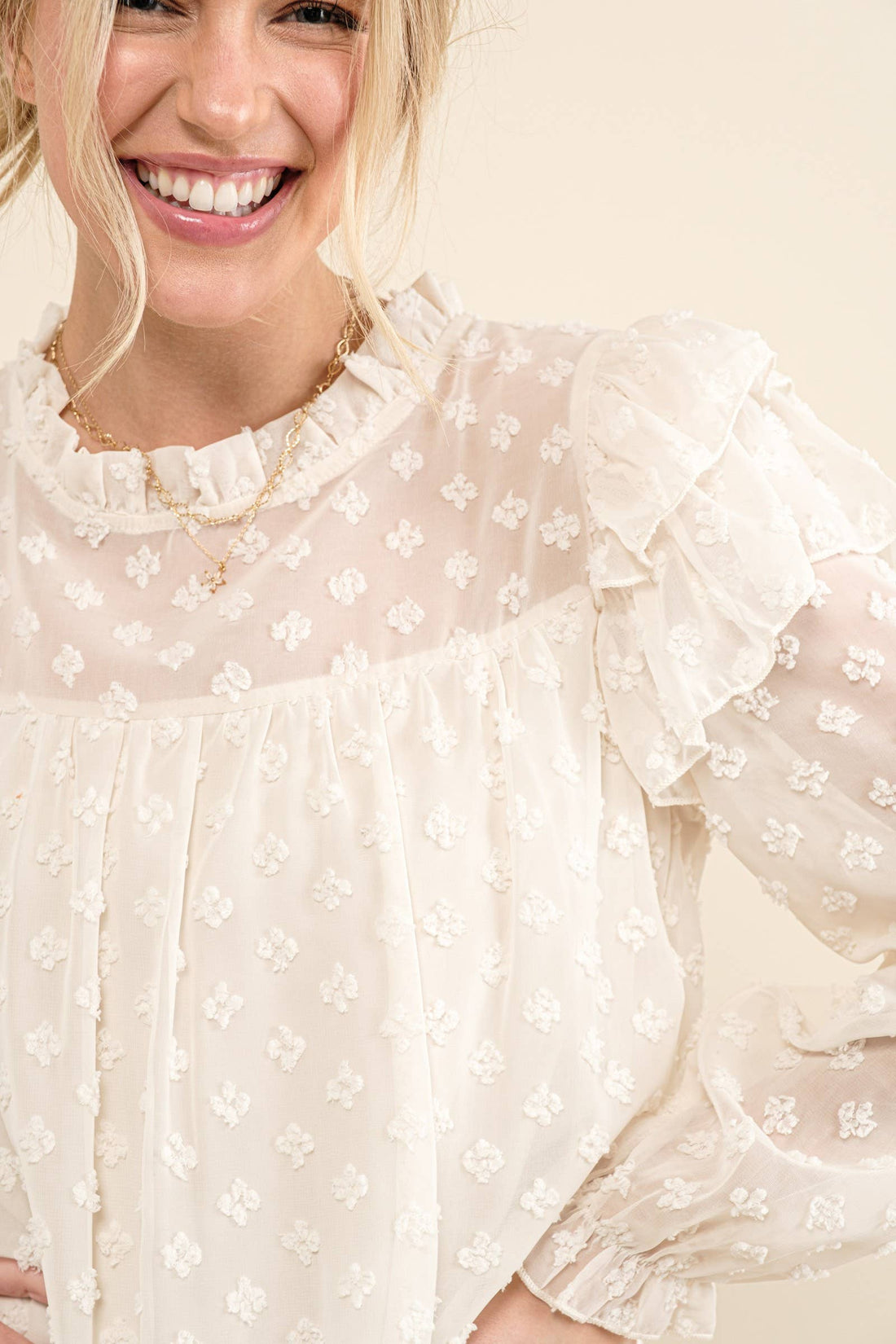 Lovely Ruffle Shoulder Woven Dress