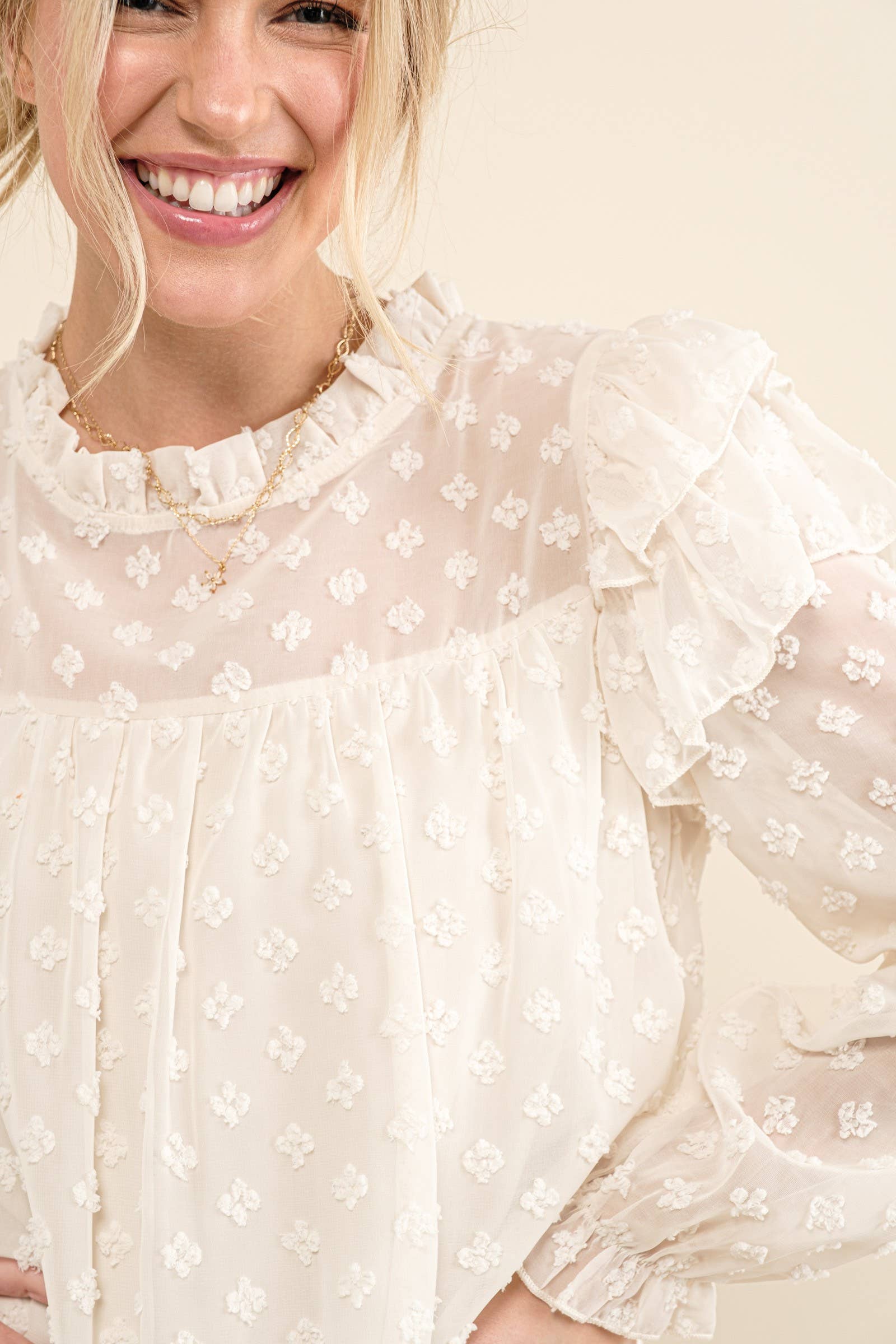 Lovely Ruffle Shoulder Woven Dress