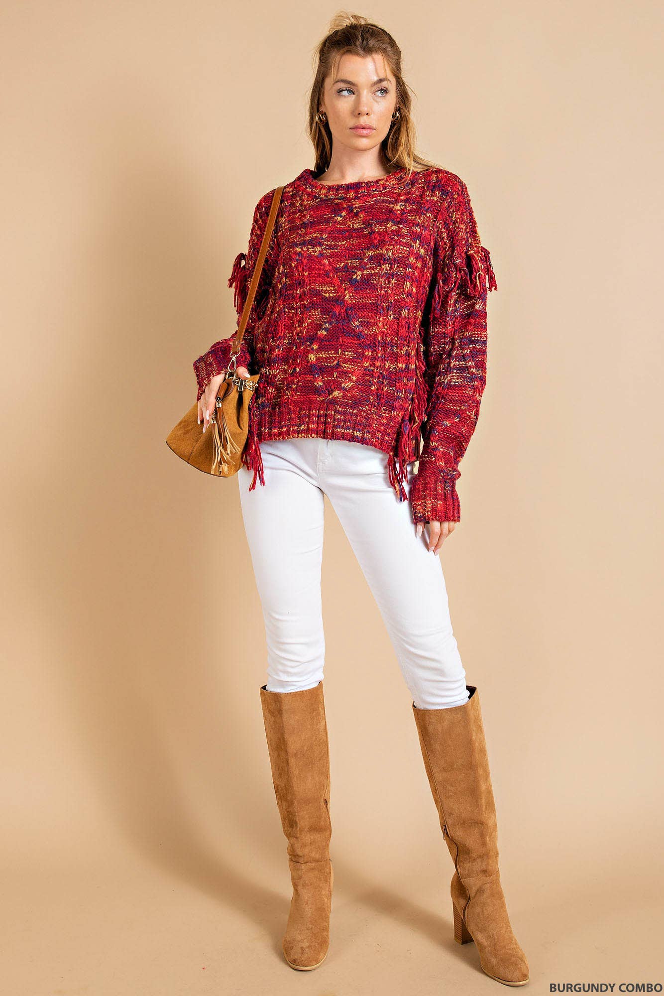 Wild Western Multi Color Fringe Sweater