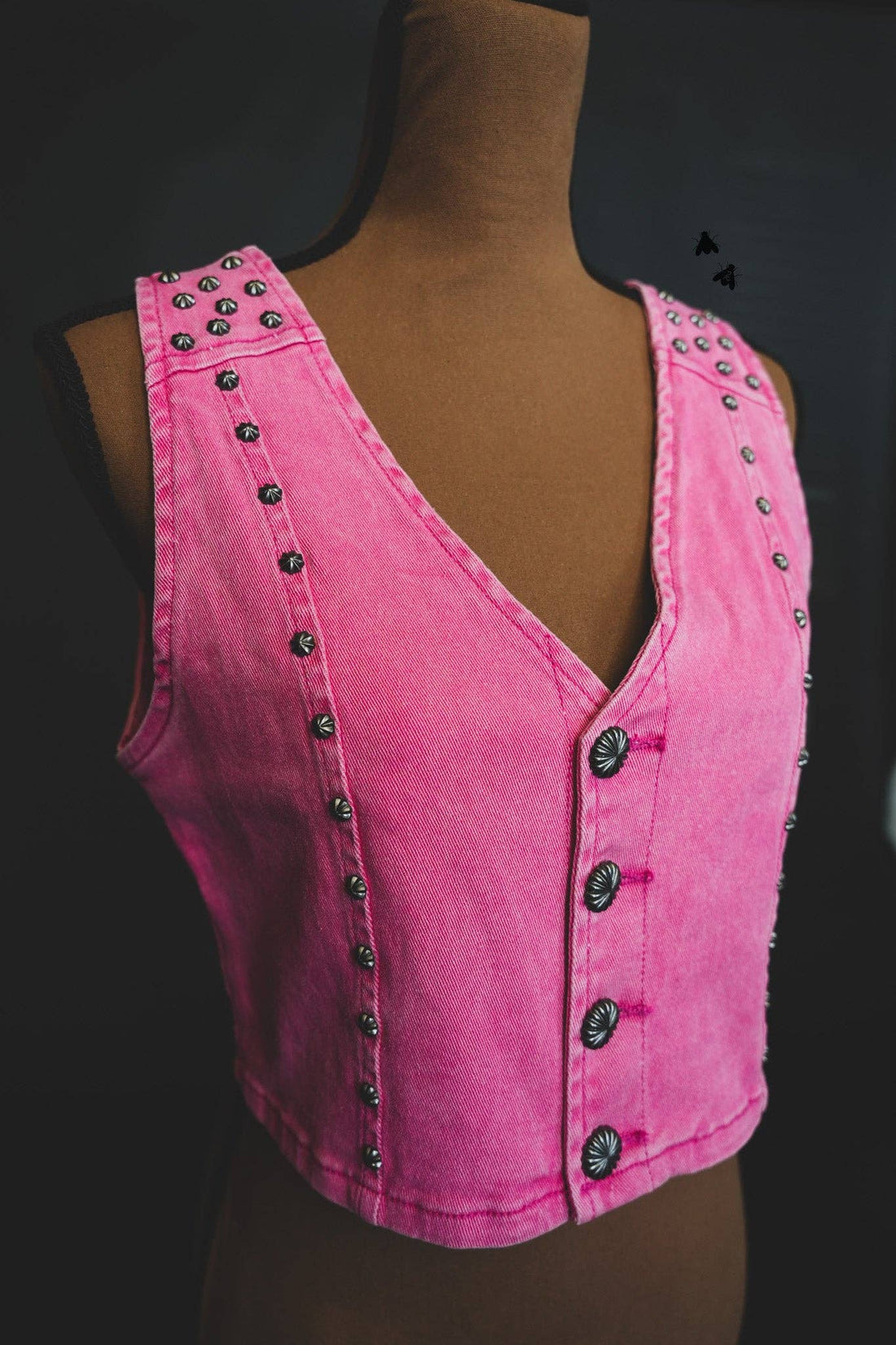 Queen Pink Stud Vest
