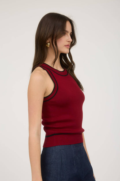 The Courtney Contrast Hight Neck