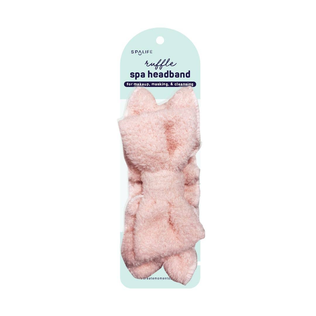 Ruffle Spa Headband, for makeup, masking &amp; cleansing me.