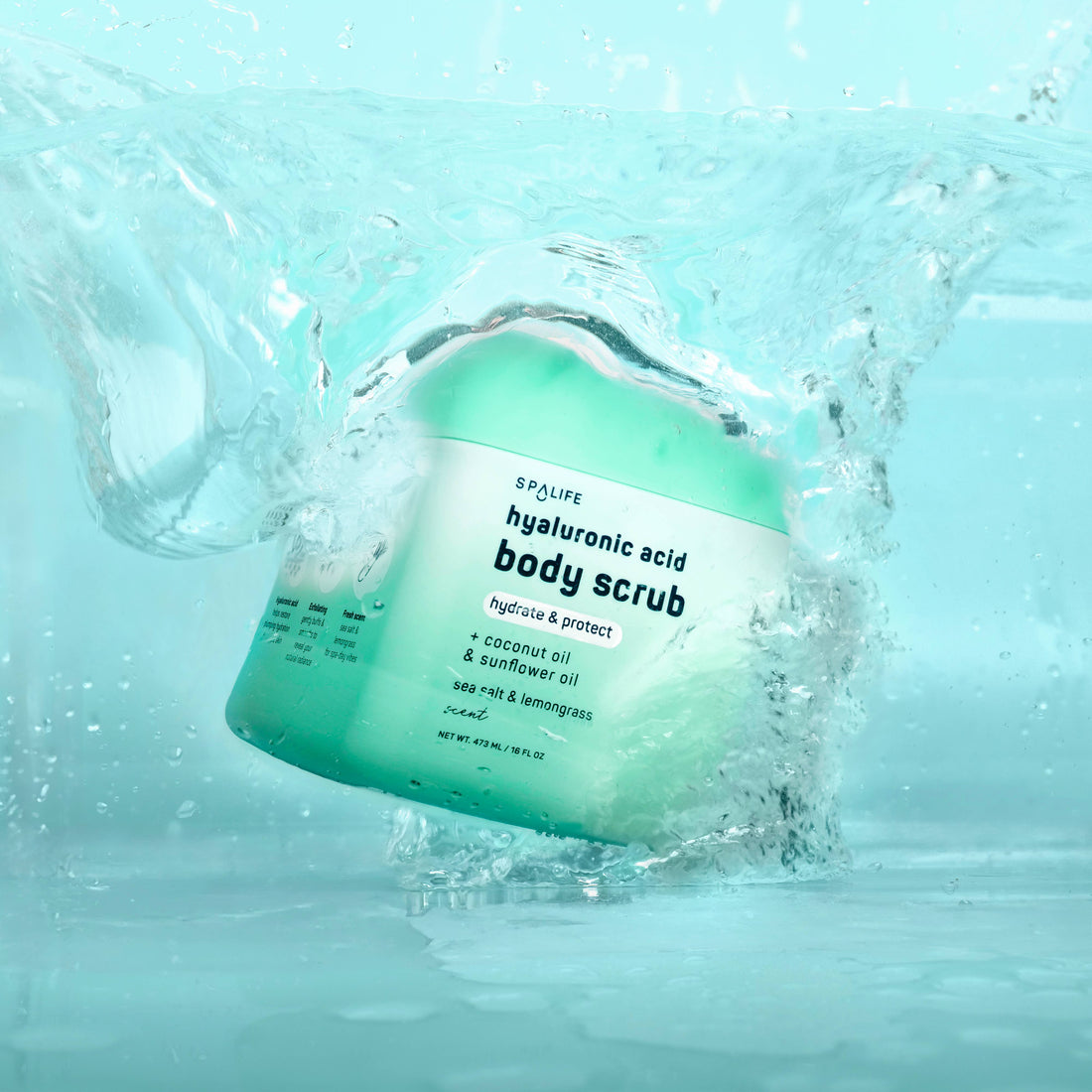 Hyaluronic Acid Body Scrub with Coconut Oil &amp; Sunflower Oil