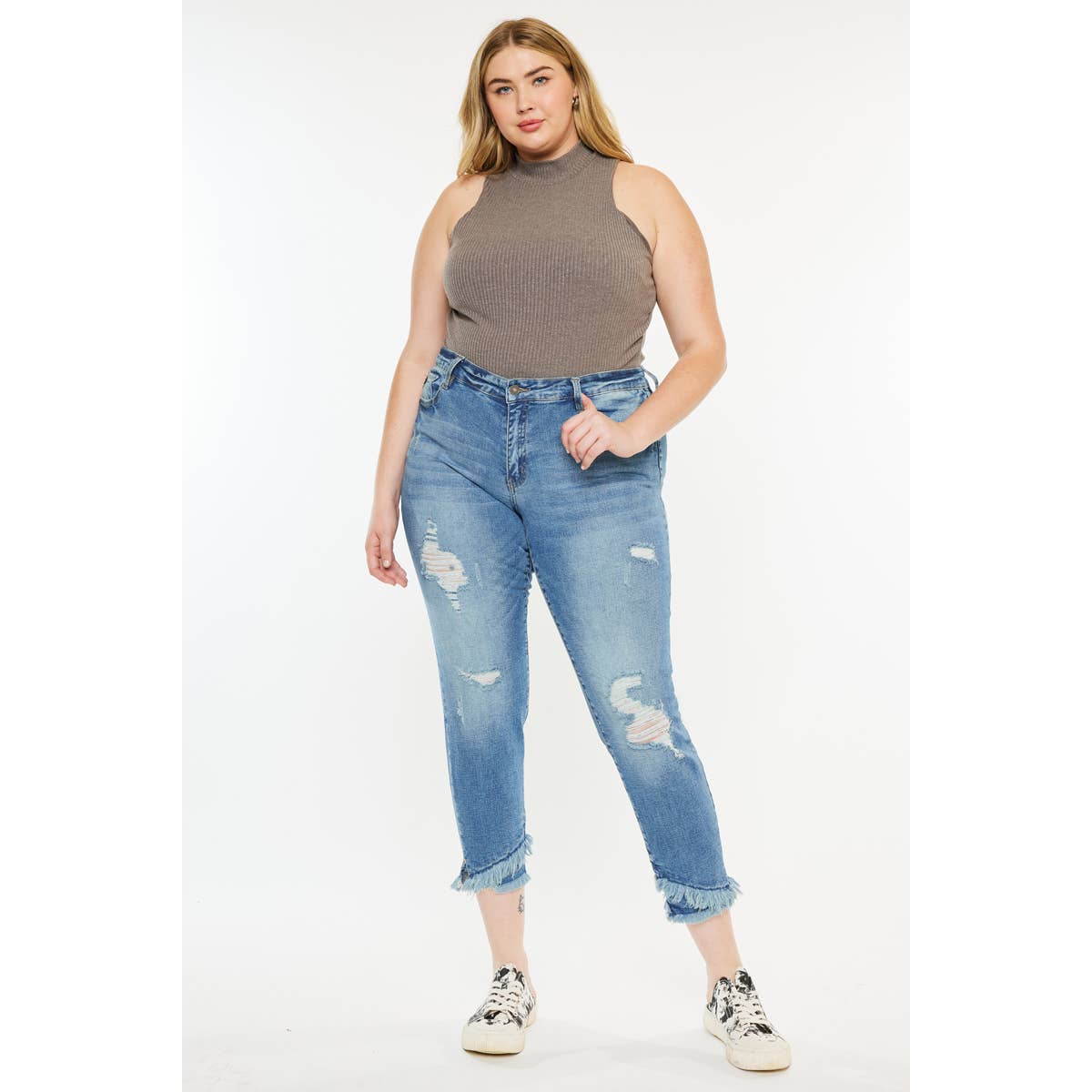 Distressed Ankle Skinny - PLUS