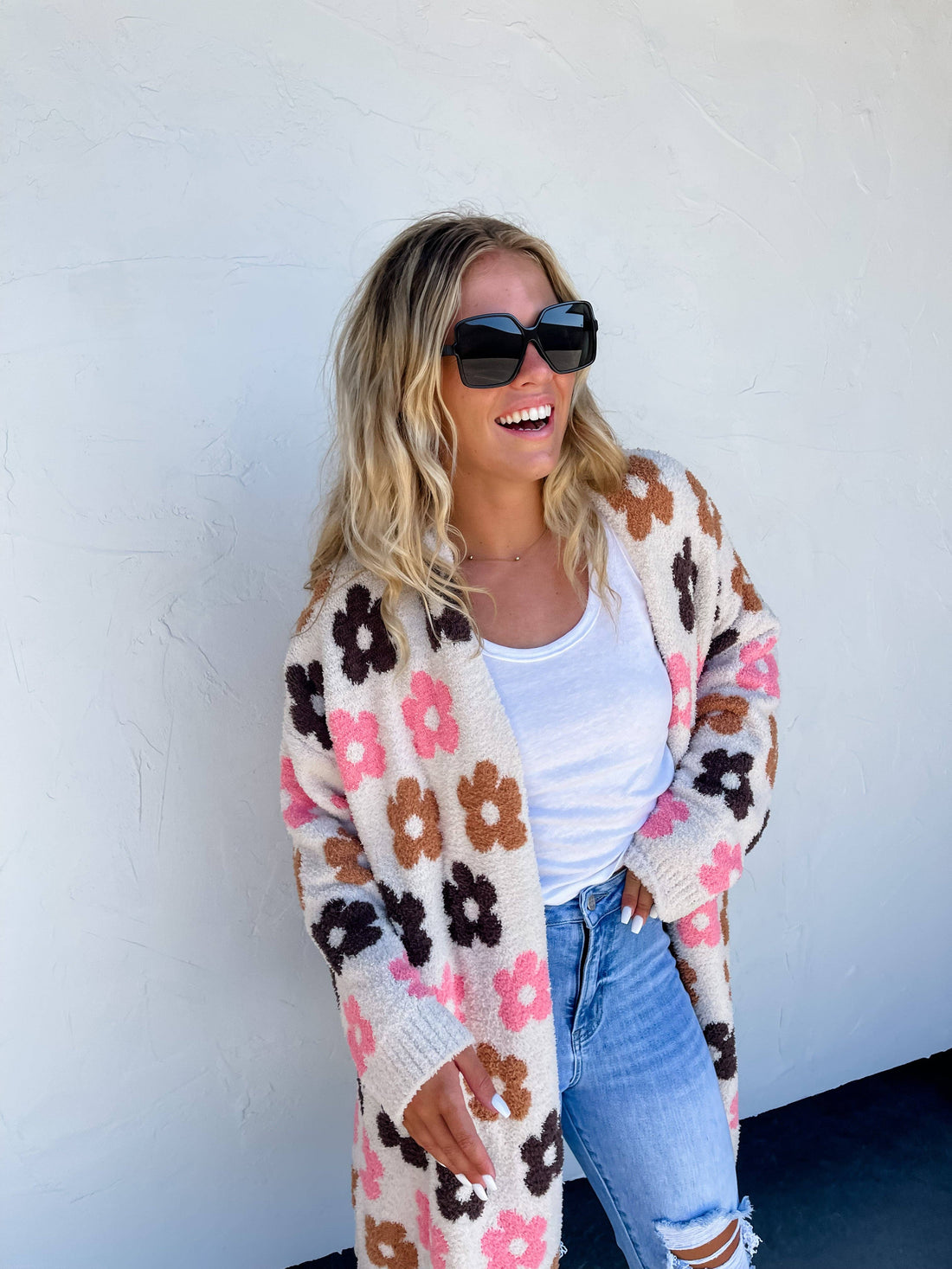 Daisy Mae Flower Cardigan