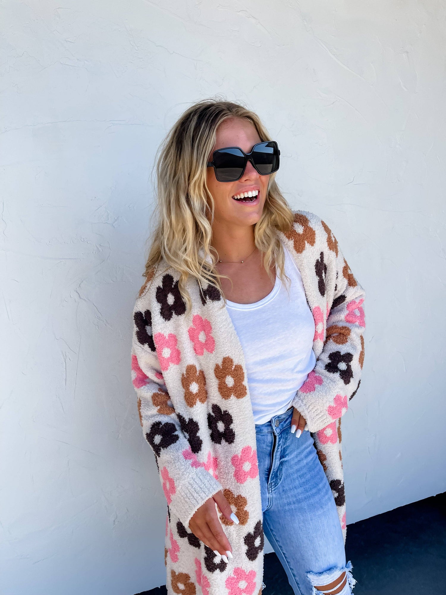 Daisy Mae Flower Cardigan